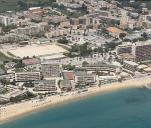 Vue aérienne du lotissement depuis l'est.