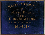 Reconnaissance à Notre-Dame-de-Consolation. Encre sur papier, 1906.