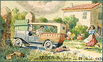 Accident de voiture. Aquarelle, gouache, encre sur papier, 1927.